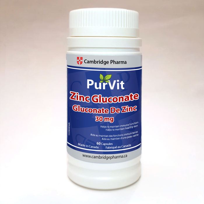 PurVit Zinc Gluconate 30 mg Cambridge Pharma